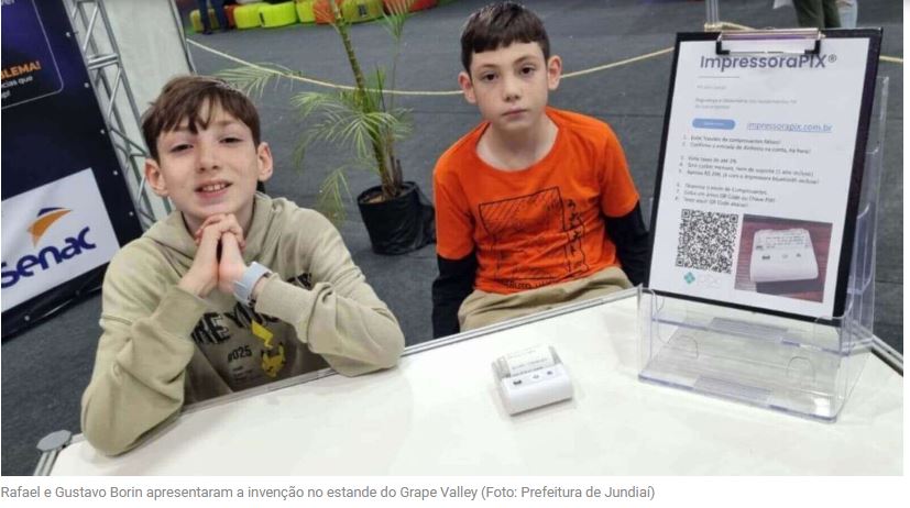 Você está visualizando atualmente Alunos de Jundiaí lançam ‘Impressora PIX’ na 1ª Feira das Profissões e Tecnologia